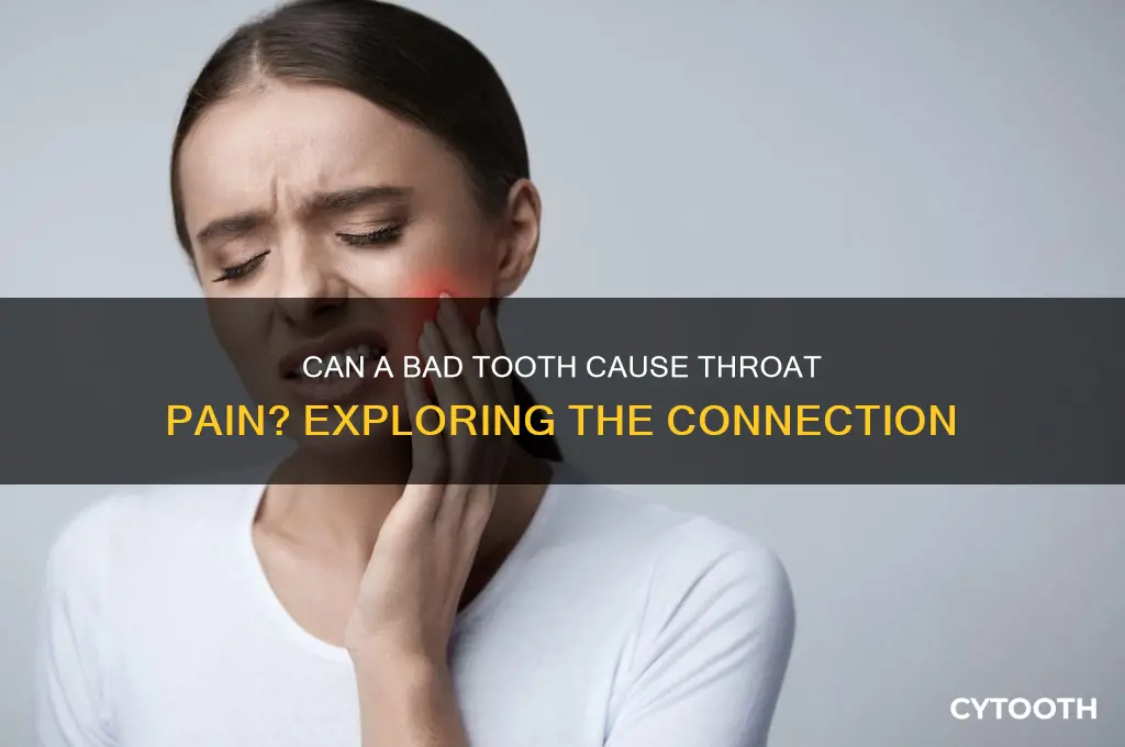 can a bad tooth cause throat pain