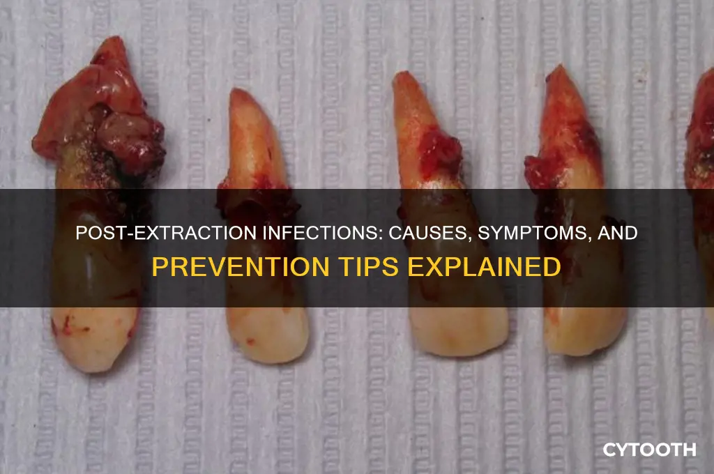 can infection appear after a tooth extraction