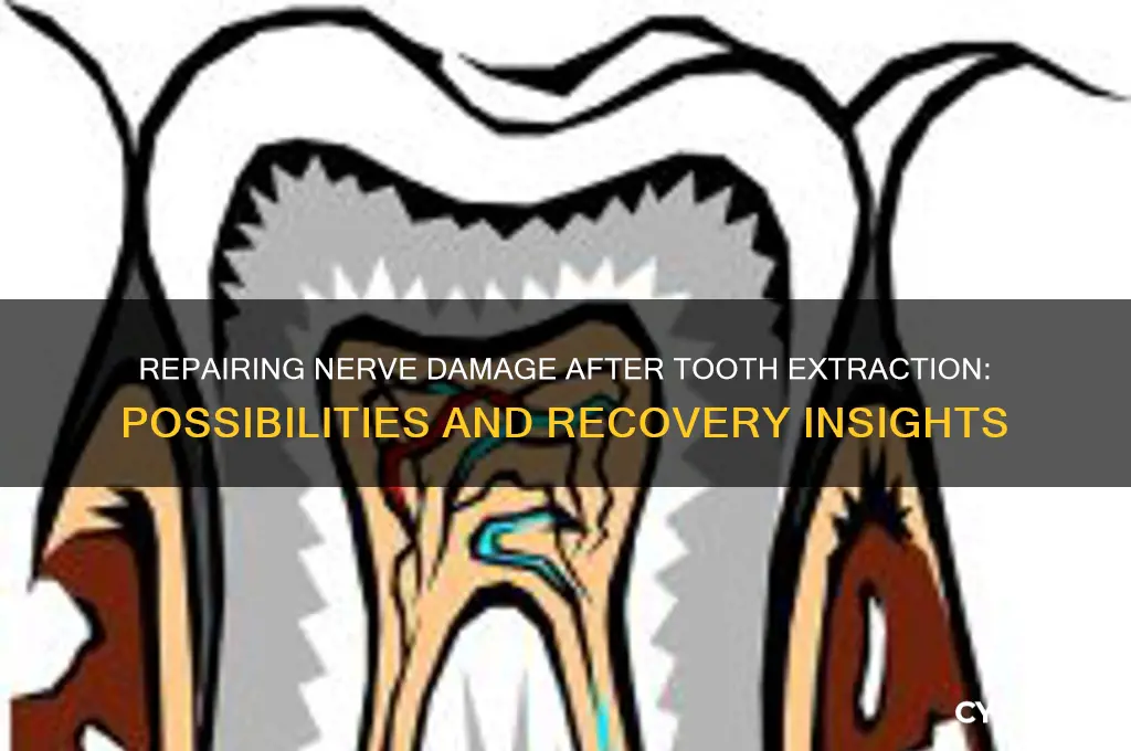 can nerve damage from tooth extraction be repaired
