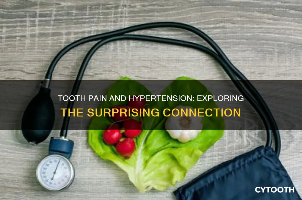 can tooth pain cause high blood pressure