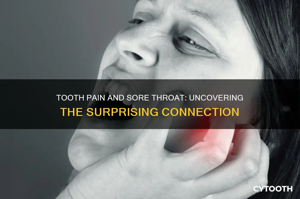 can tooth pain cause sore throat