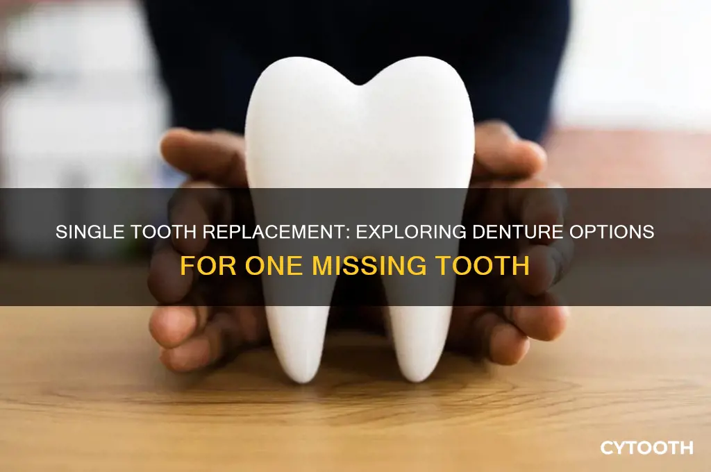 can you get dentures for one tooth