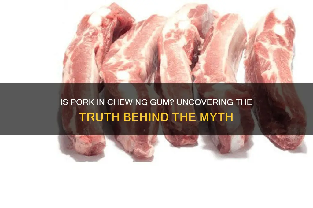 does chewing gum have pork in it