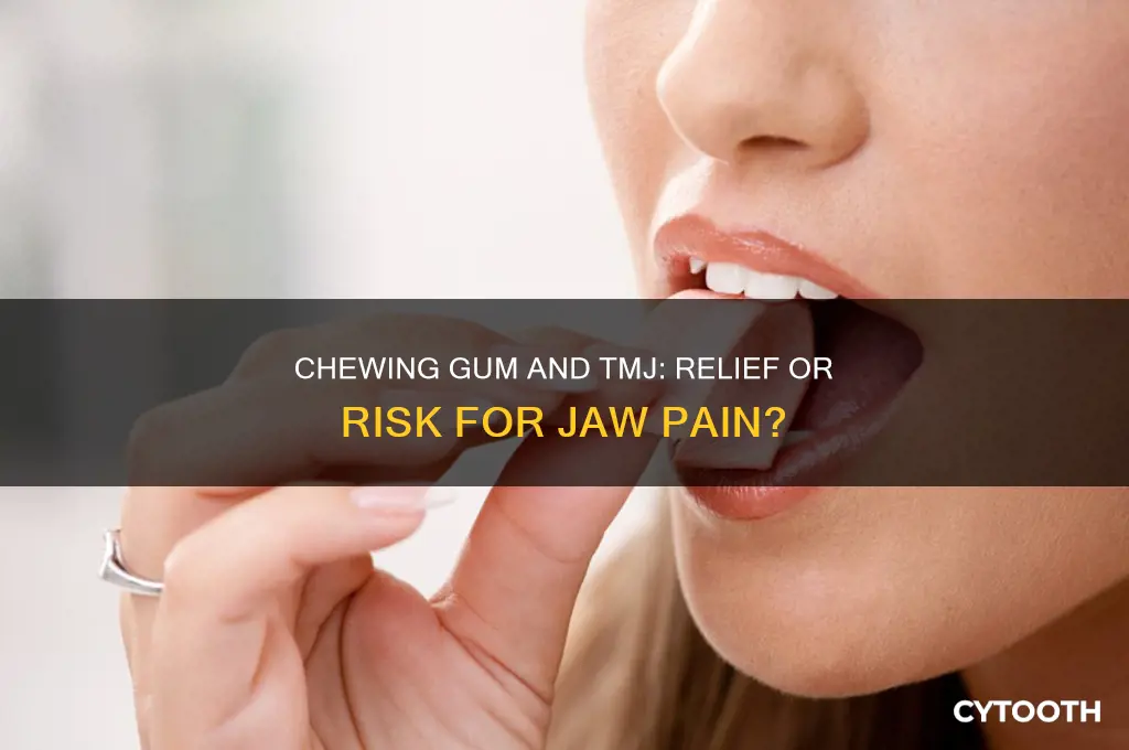 does chewing gum help tmj