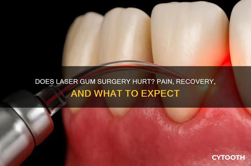 does laser gum surgery hurt