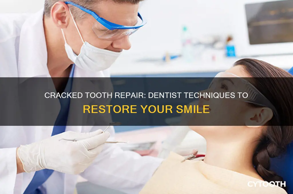 how do dentist repair a cracked tooth