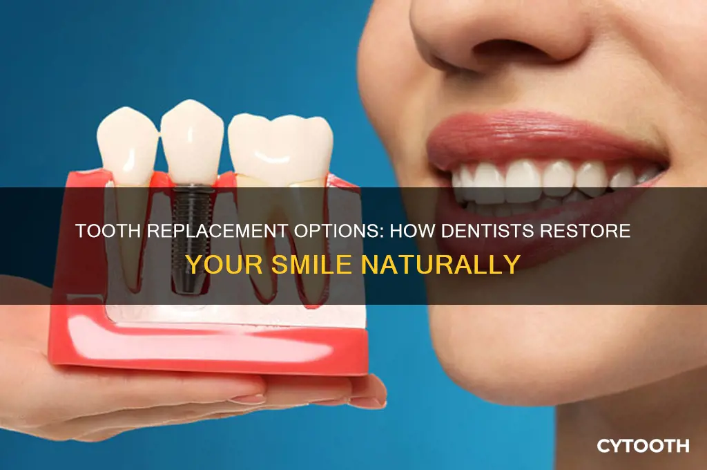 how do dentist replace a tooth