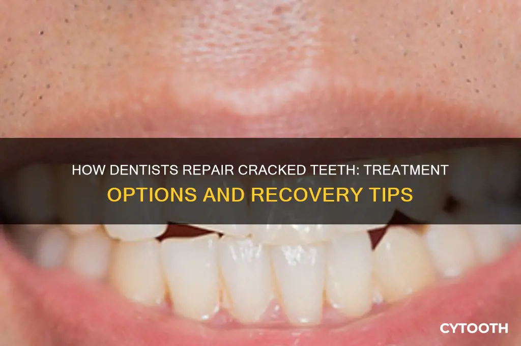 how do dentistfix a cracked tooth