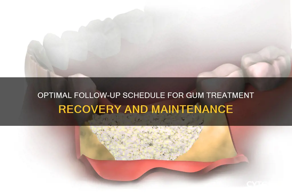 how often follow-up visits after gum treatment