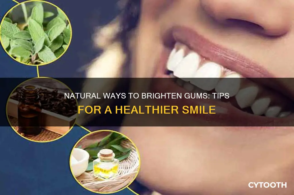 how to brighten gums