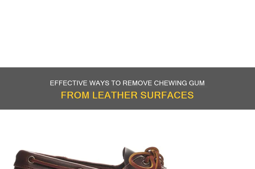 how to get gum off leather