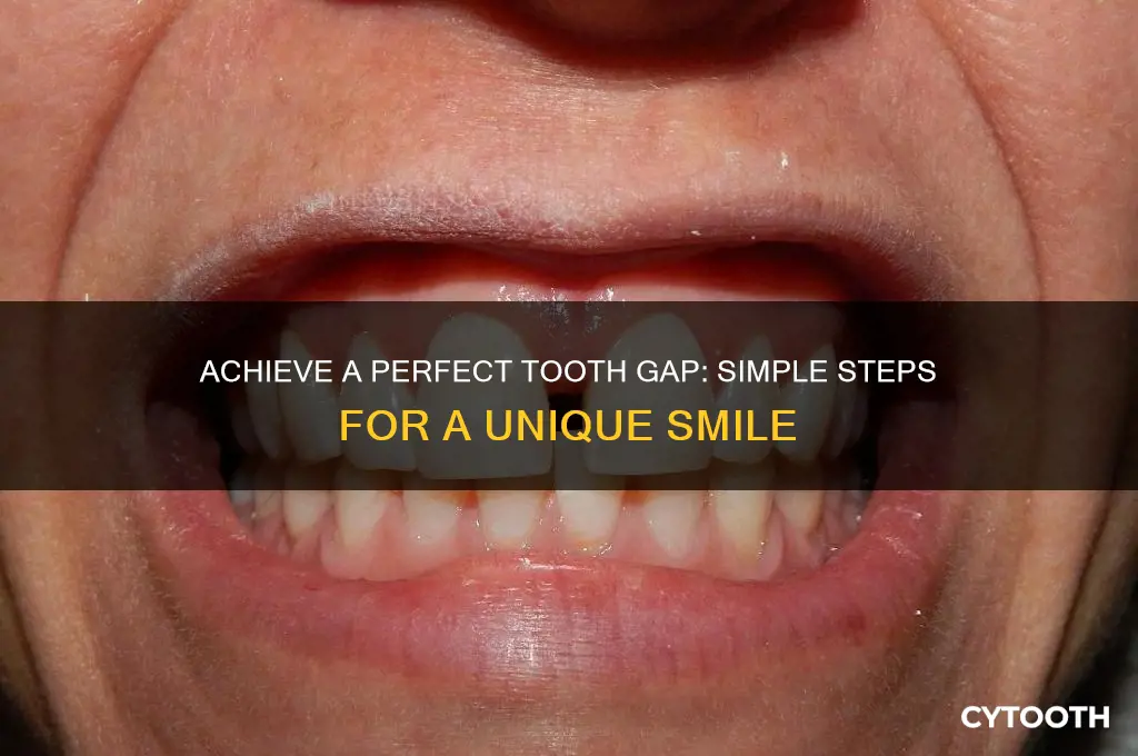 how to get tooth gap