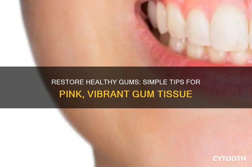 how to get your gums back pink