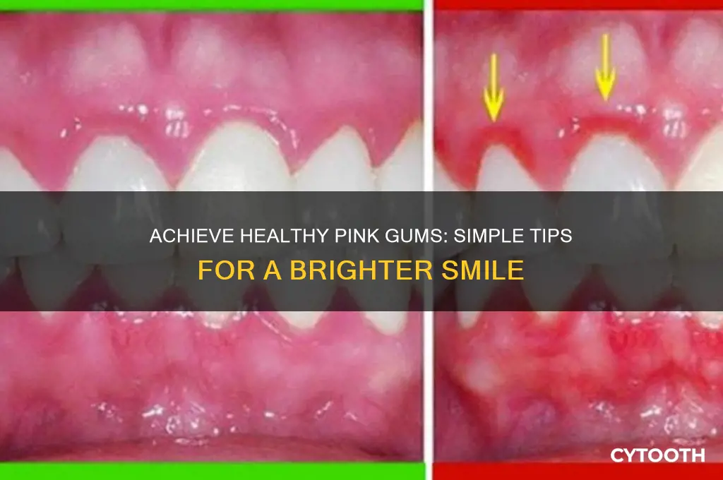 how to make gums pink