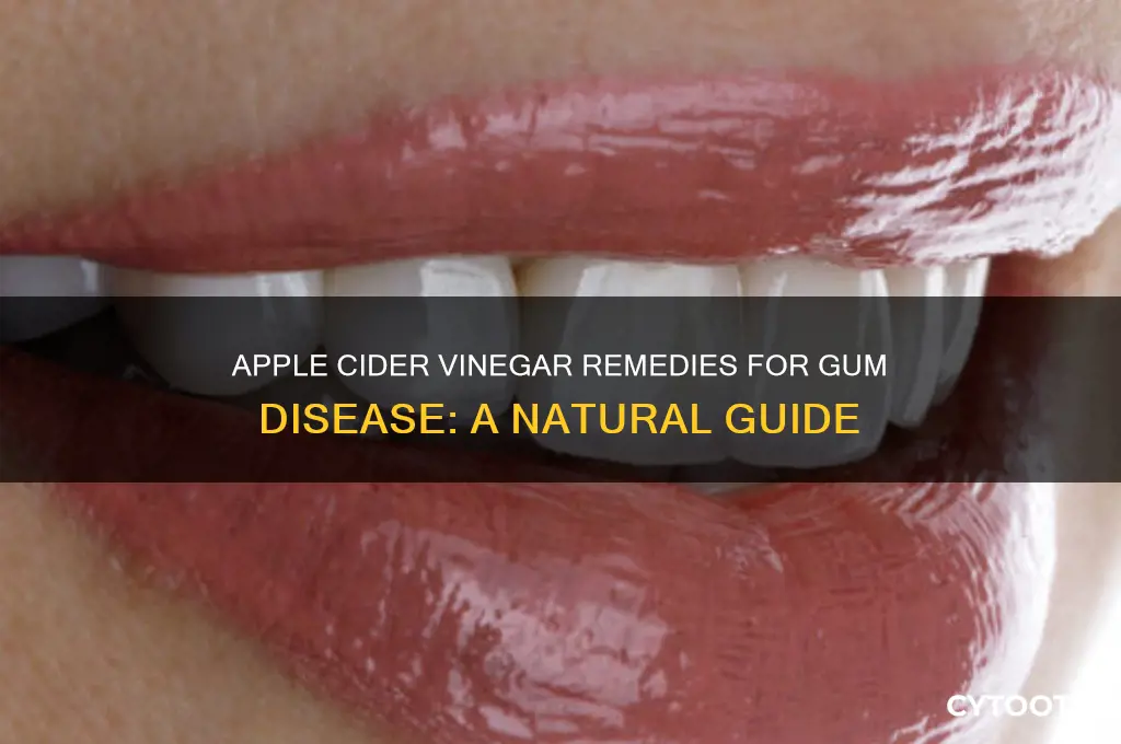 how to use apple cider vinegar for gum disease