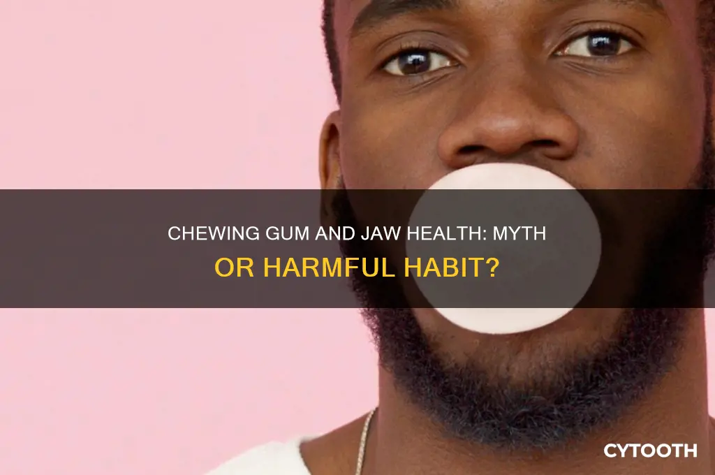 is chewing gum bad for your jaw