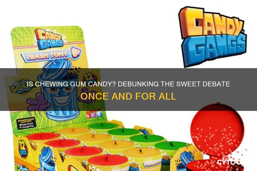 is chewing gum considered candy