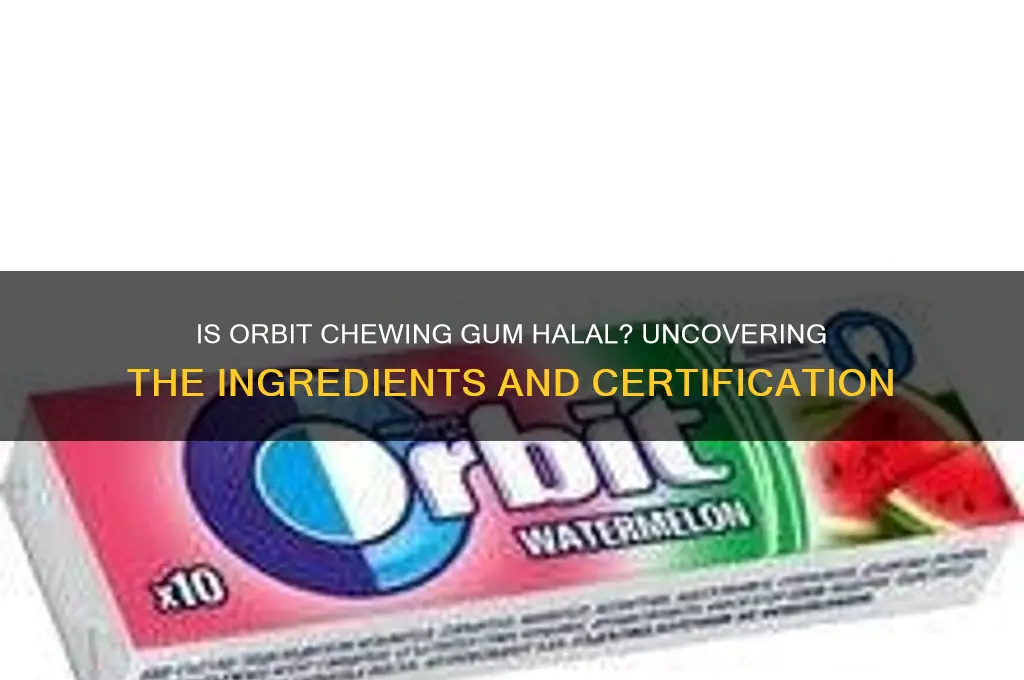 is orbit chewing gum halal