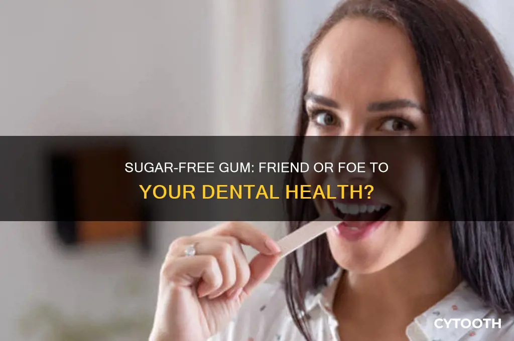 is sugar gum bad for your teeth