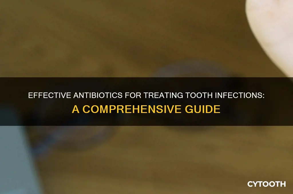 what antibotic is good for tooth infection