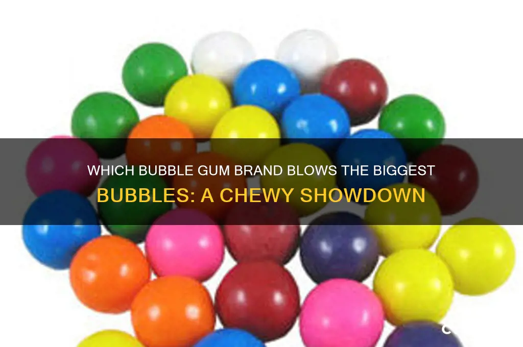 what brand of bubble gum blows the biggest