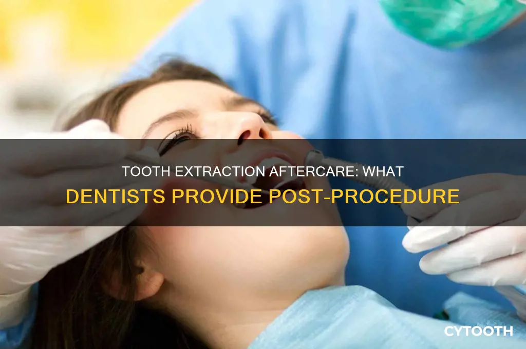 what do dentist give you when they pull a tooth