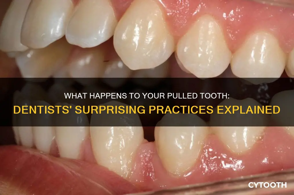 what do dentists do with your pulled tooth