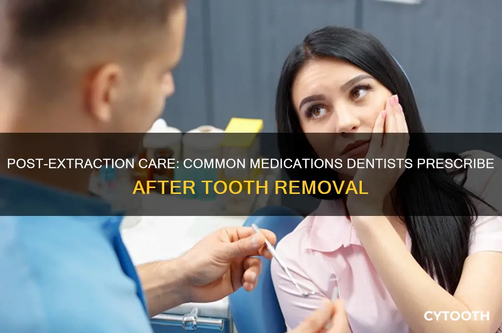 what do dentists usually prescribe after tooth pulled