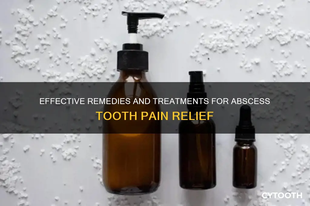 what do you take for an abscess tooth