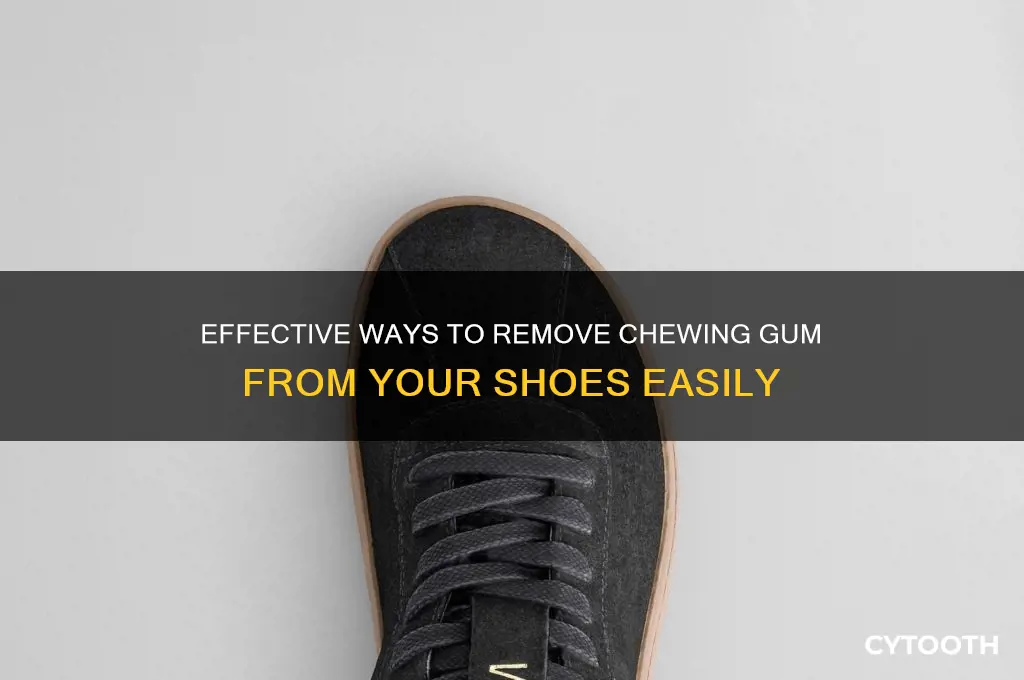 what gets gum off shoes