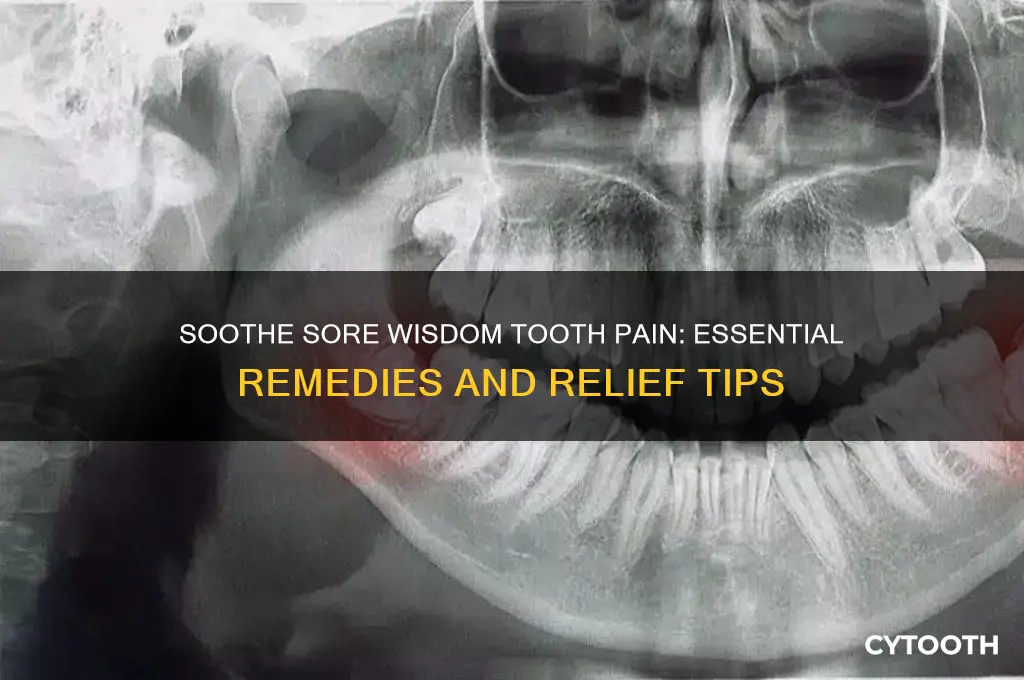 what to take for sore wisdom tooth