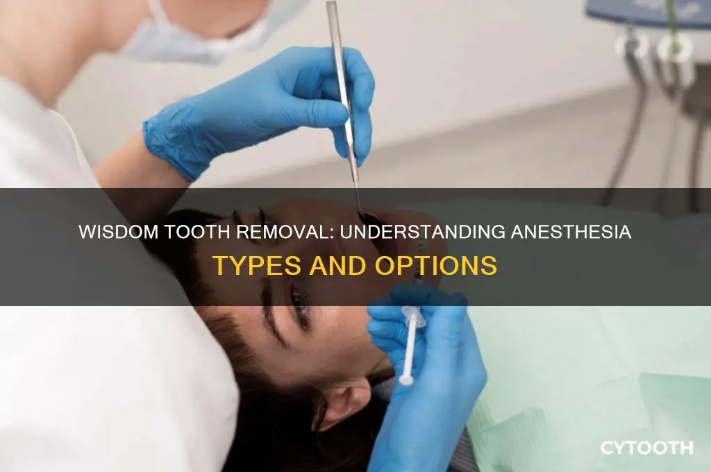 what type of anesthesia is used for wisdom tooth removal