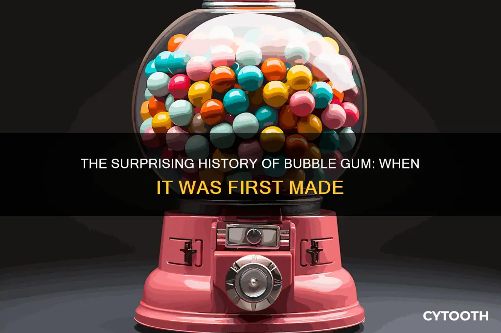 when was bubble gum first made